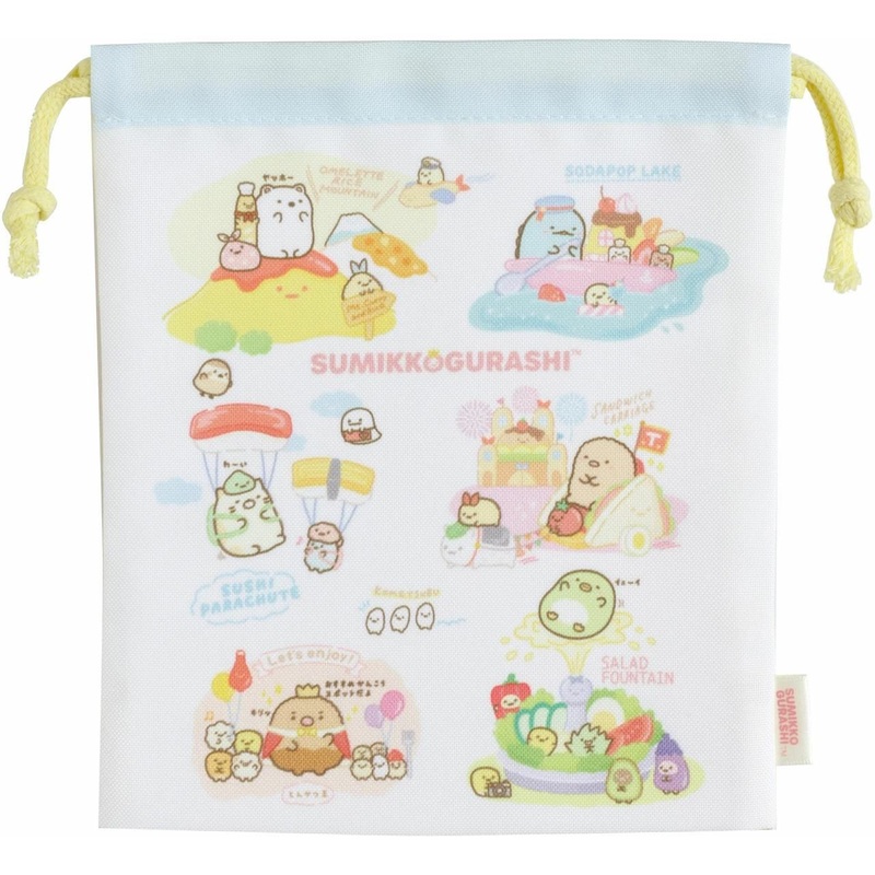 San-x Drawstring Bag Sumikko Gurashi Food Park