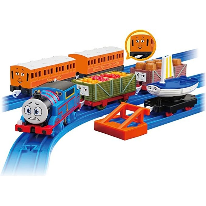Takara Tomy Pla-Rail GOGO Thomas Friends Set – Thomas & Annie & Clarabel Train Toy
