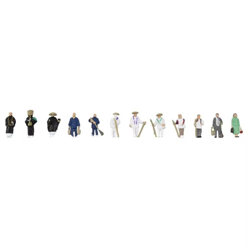 Tomytec (Ningen 143) Model People ‘People at the Temple’ (N scale)