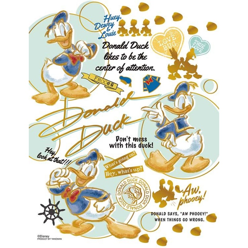 Yanoman Jigsaw Puzzle Colorful Gold Disney Mickey & Friends Donald Duck (300 S-Pieces)