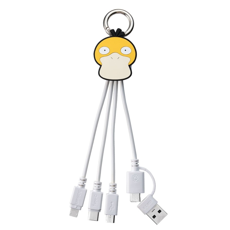 Pokemon Center Original 3in2 Multi Charging Cable Psyduck