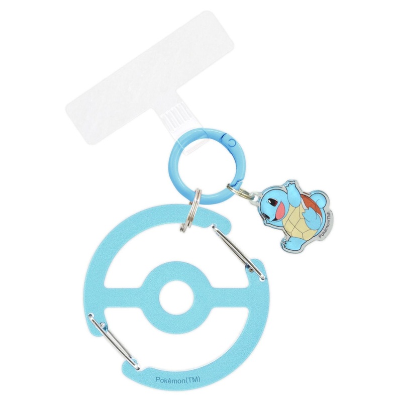 Pokemon Center Original Maru Rikang Plus With Clear Carabiner Squirtle
