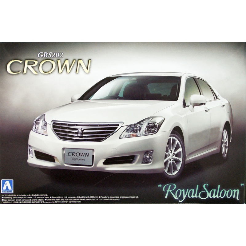 Aoshima 43691 Toyota Crown 3.0 Royal Saloon (GRS202) 2008 1/24 Scale Kit