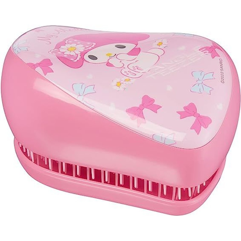 Sanrio Tangle Teezer On-The-Go Detangling Hairbrush – My Melody (Ribbon & Margaret Flowers)