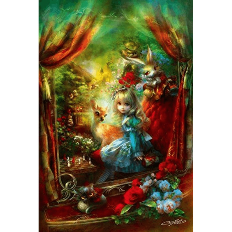 APPLEOne Jigsaw Puzzle 1000-770 Alice In Wonderland (1000 Pieces)
