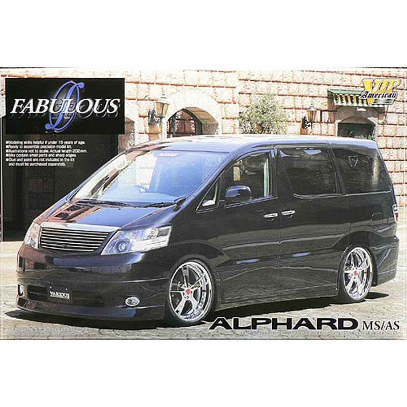 Aoshima 46197 Toyota Alphard MS/AS Fabulous Custom 1/24 scale kit FJH