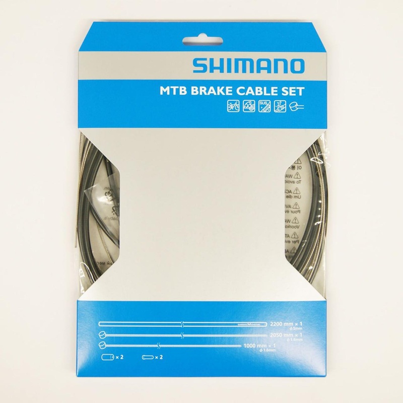Shimano (Cycling) MTB Stainless Brake Cable Set Black Y80098021