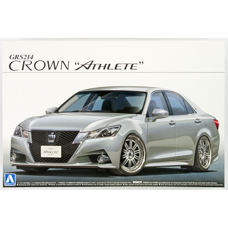 Aoshima 08508 GRS214 Toyota Crown Athlete G 2012 20 Inch Custom 1/24 Scale Kit