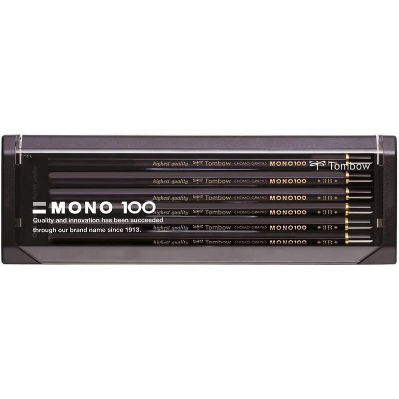 Tombow MONO-1003B 3B MONO 100 Hexagonal Body Pencil (1 Dozen) BBG