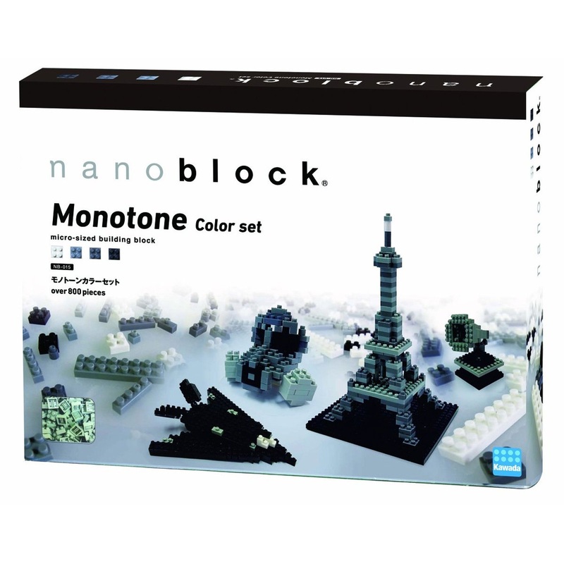 Kawada NB-015 nanoblock MonotOne Color Set (Mono TOne)