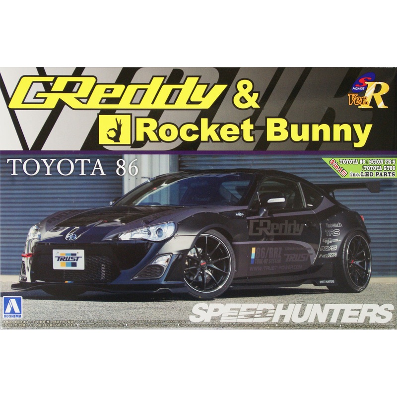 Aoshima 07631 TOYOTA 86 2012 Greddy&Rocket Bunny Volk Racing Version 1/24 Scale Kit