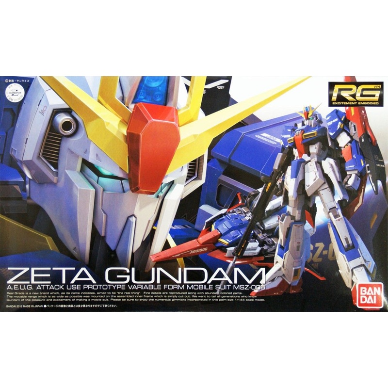 Bandai RG 10 Zeta Gundam A.E.U.G. Mobile Suit MSZ-006 1/144 Scale Kit