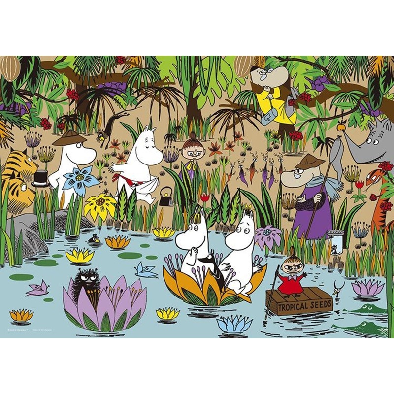Yanoman 05-1029 Jigsaw Puzzle Moomin Jungle Moomin Valley (500 Pieces)