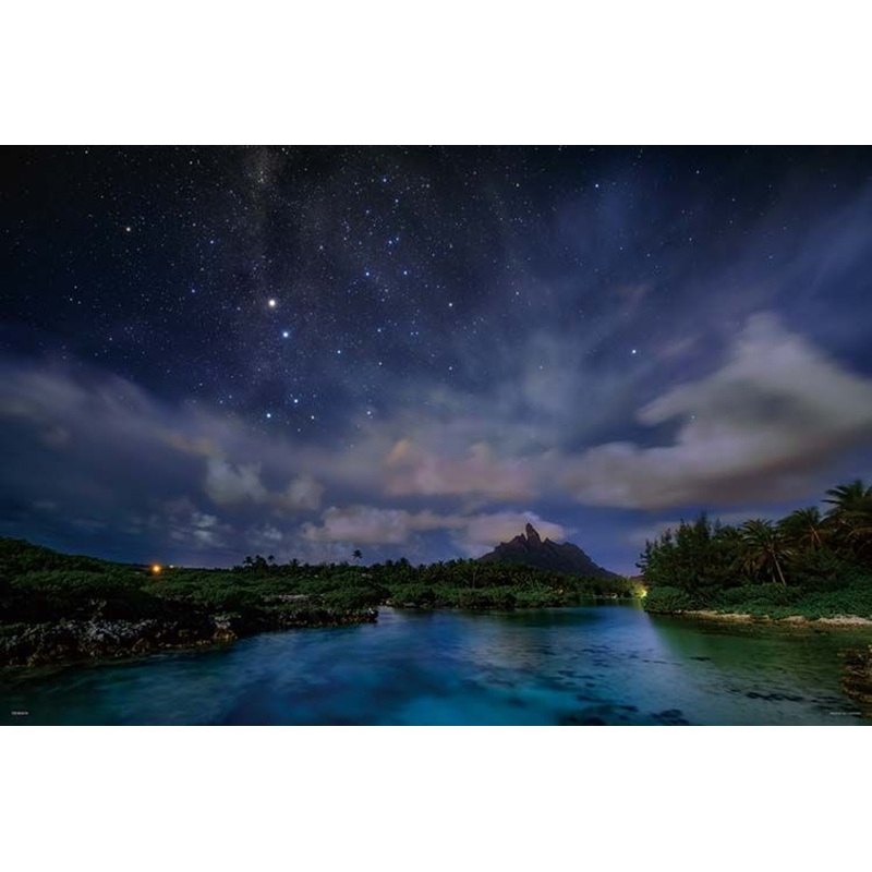 Yanoman 10-1439 Jigsaw Puzzle South Cross on a Moonlit Night – Bora Bora (1000 Pieces)