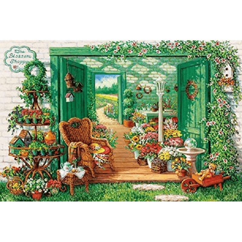 APPLEOne Jigsaw Puzzle 1000-786 My Flower Shop (1000 Pieces)