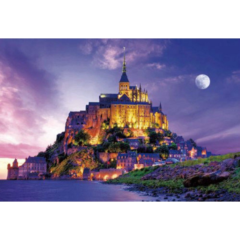 Beverly Jigsaw Puzzle S72-526 Mont Saint-Michel Twilight (2000 S-Pieces)