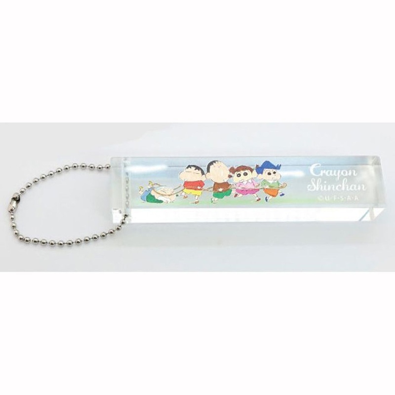 OST Hotel Key Shaped Keychain Crayon Shin-chan Friends