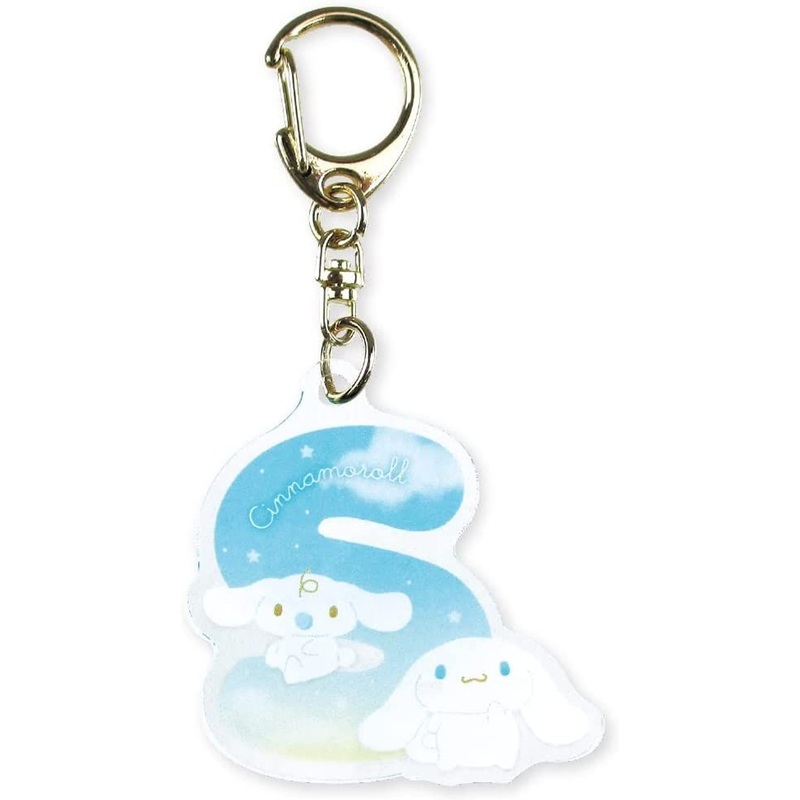 T’s Factory Sanrio Initial Acrylic Keychain Cinnamoroll & Milk S