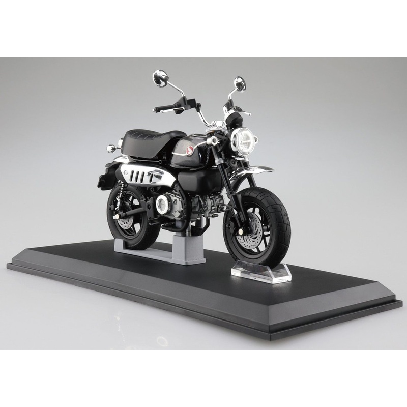 Aoshima SKYNET 1/12 Honda Monkey 125 ’22 Pearl Shining Black Finished Model