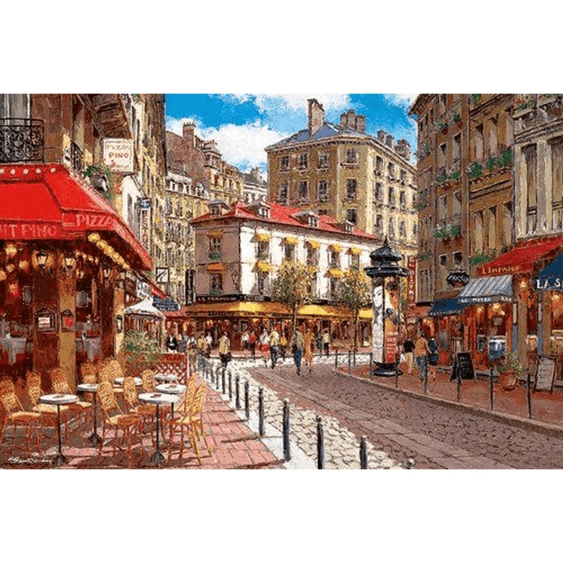 APPLEOne Jigsaw Puzzle 1000-648 Sam Park Cafe in Paris (1000 Pieces)