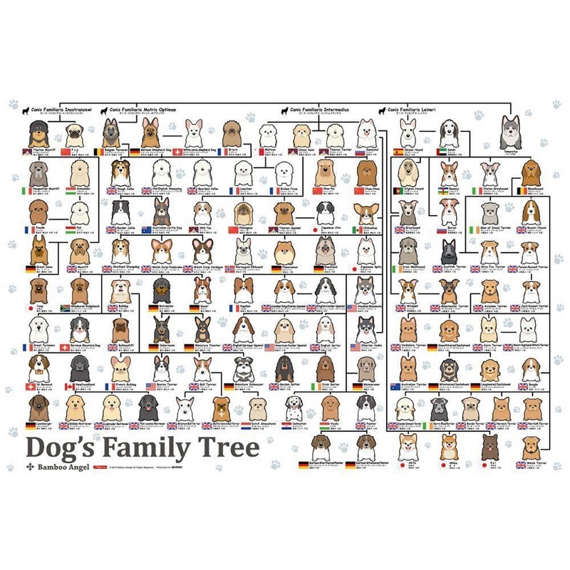 Beverly Jigsaw Puzzle P61-364 Dogs Family Tree (1000 Pieces)