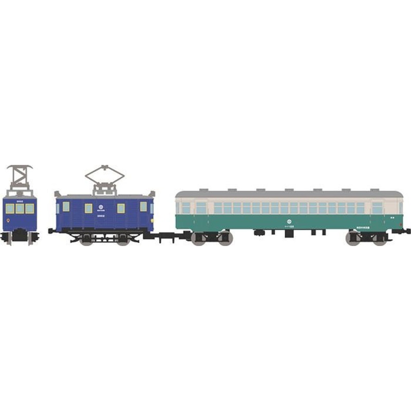 Tomytec Akita Chuo Kotsu Line Blue (Old Paint) 2 Cars Set (N scale)