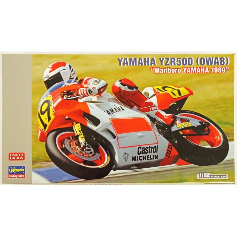 Hasegawa 21712 Yamaha YZR500 (OWA8) Marlboro YAMAHA 1989 1/12 Scale Kit (Limited Edition)