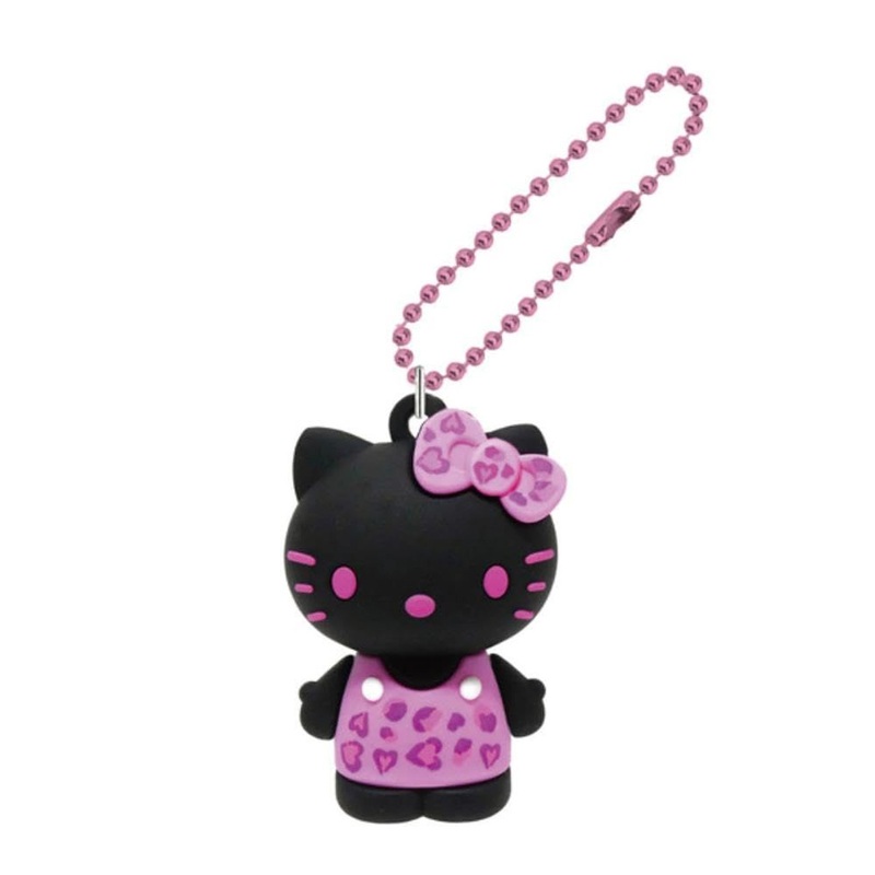 Hello Kitty (Leopard Print Series) PVC Mascot Black