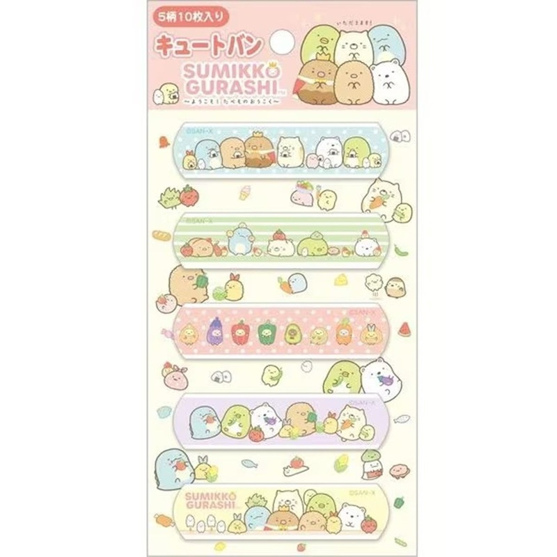 San-x Sumikko Gurashi Cute Band-Aids 10pcs Kingdom of Foods