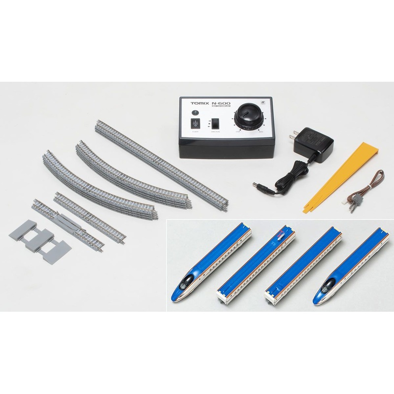 Tomix 90190 Series W7 Shinkansen Kagayaki (4 Cars Set) Starter Set (Rail Pattern A) (N scale)