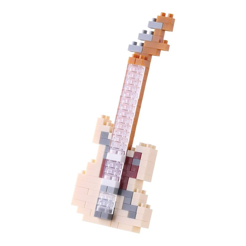 Kawada NBC-147 nanoblock Electric Guitar Ivory