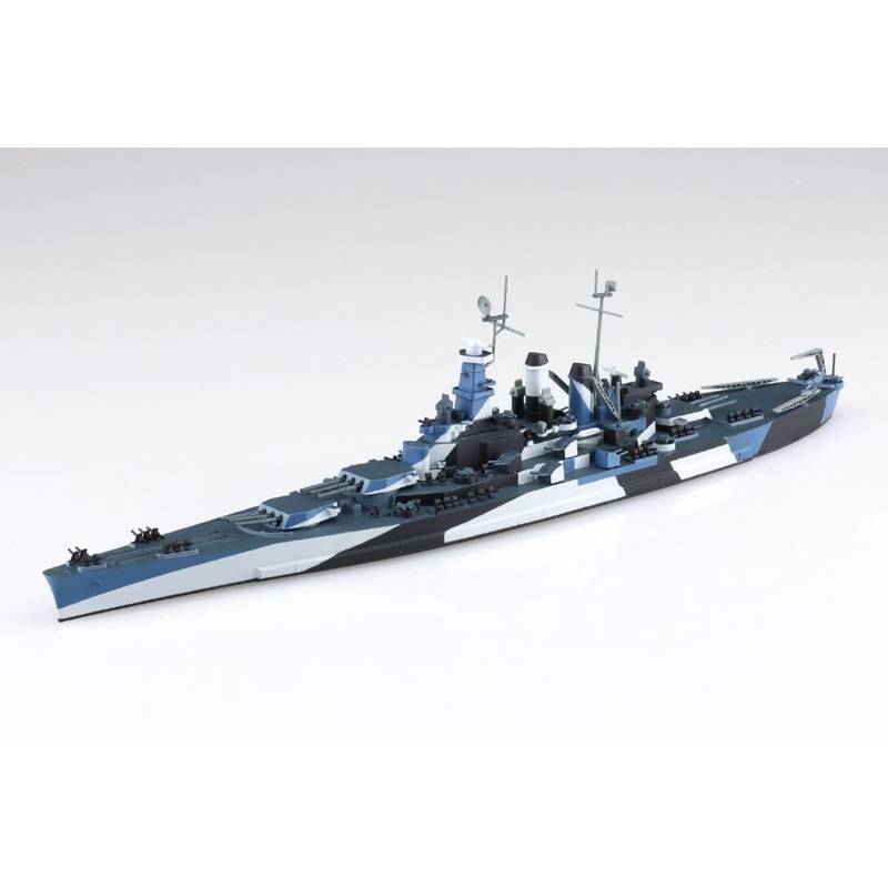 Aoshima Waterline 1/700 United States Navy Battleship North Carolina Plastic Model (Renewal)