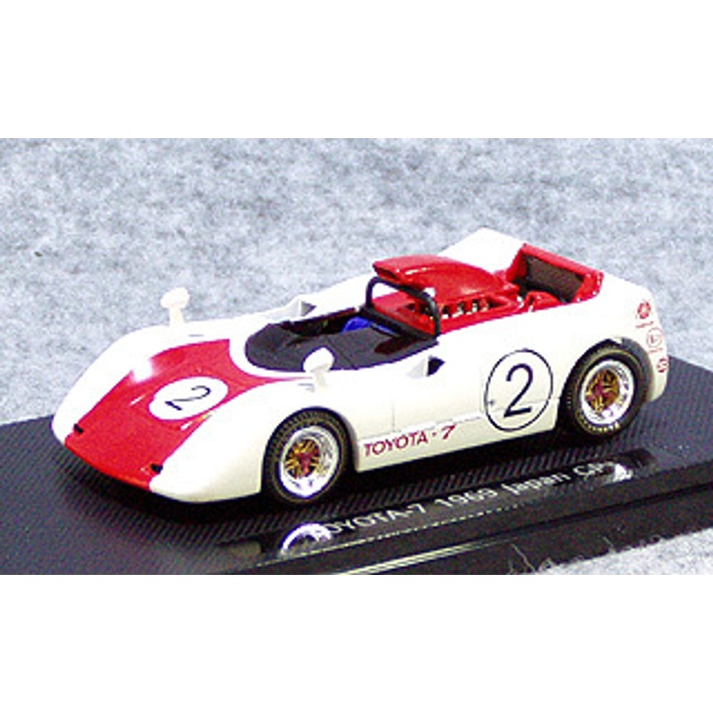 Ebbro 43663 Toyota 7 Japanese GP 1969 No.2 (White/Red) 1/43 Scale