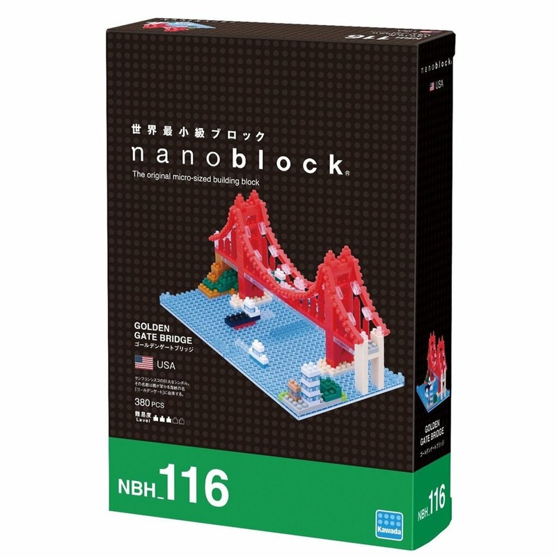 Kawada NBH-116 nanoblock Golden Gate Bridge