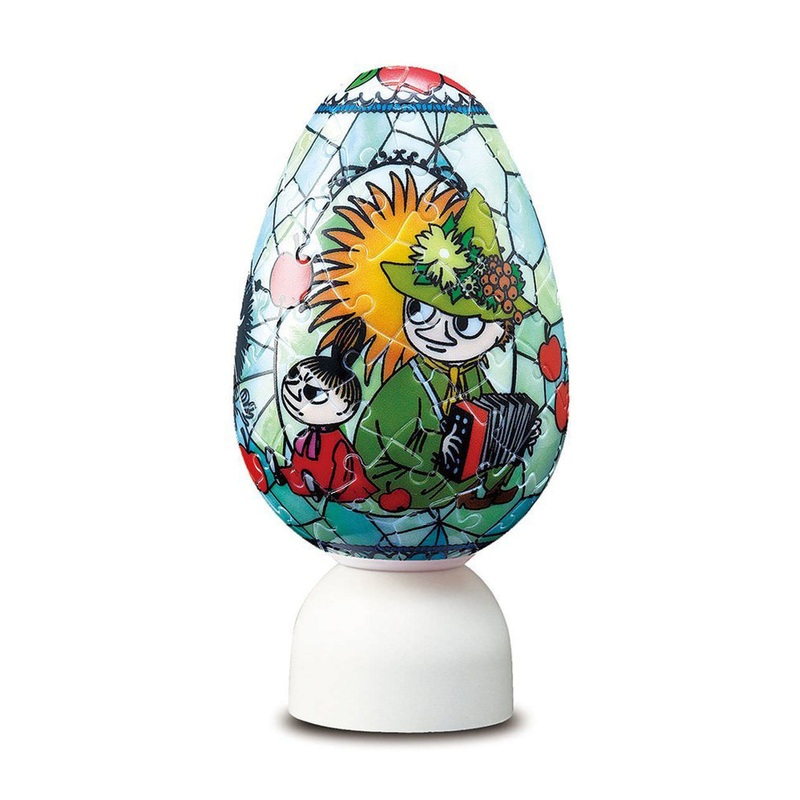 Yanoman 3D LED Easter Lantern Puzzle 2202-13 Moomin & Snorkmaiden (80 Pieces)