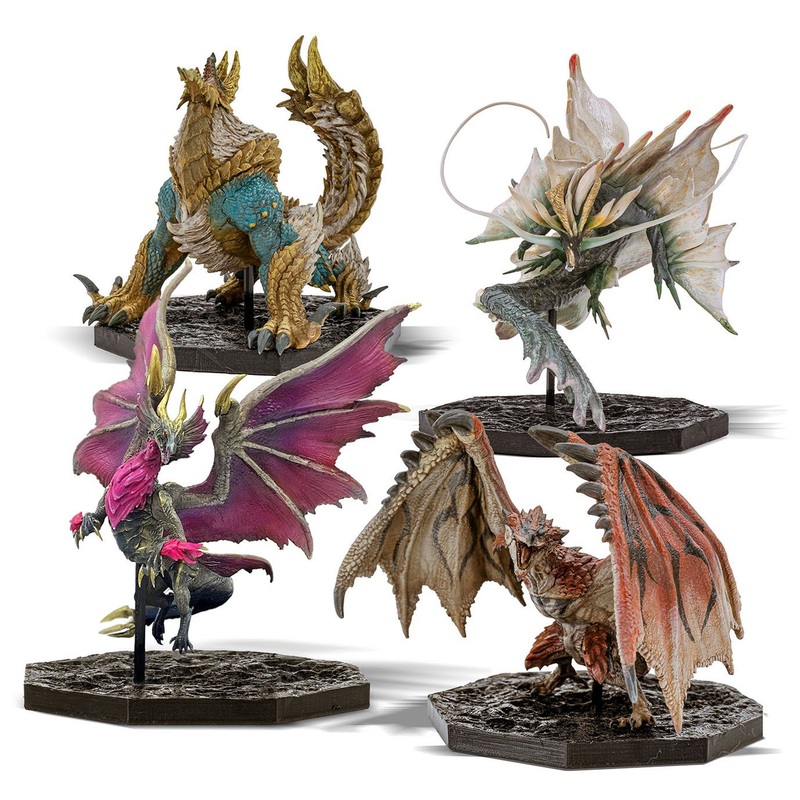 Capcom Figure Builder Cube 4Figure Set Box (Rathalos / Zinogre / Malzeno / Amatsu) Figure (Monster Hunter)