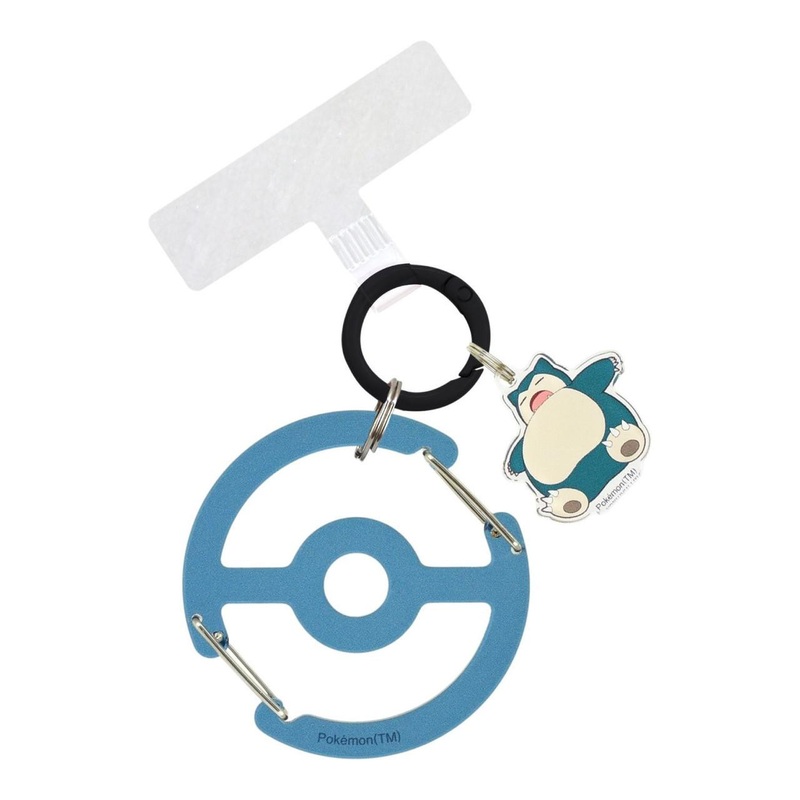 Pokemon Center Original Maru Rika Ng Plus Clear Carabiner Snorlax