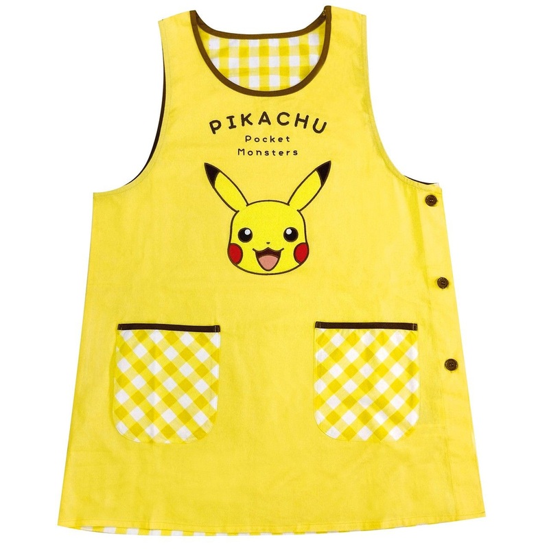 T’s Factory Pokemon Checkered Apron Pikachu