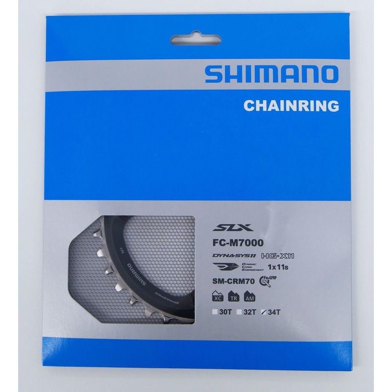 Shimano (Cycling) SLX SM-CRM70 34T Chainring for FC-M7000-1 Crankset ISMCRM70A4