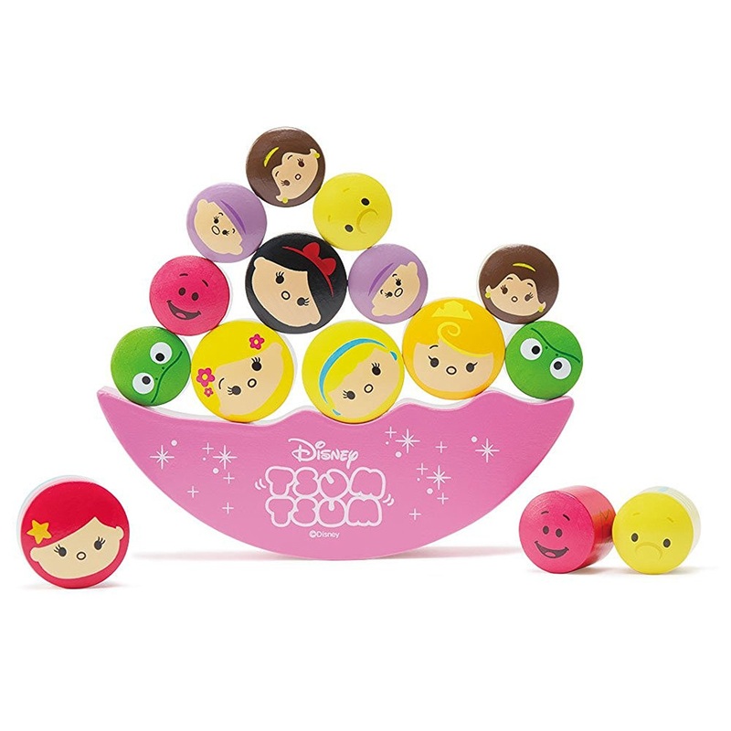 Yanoman Wooden Balance Interior Puzzle 605-09 Disney Tsum Tsum Pink (15 pcs.)