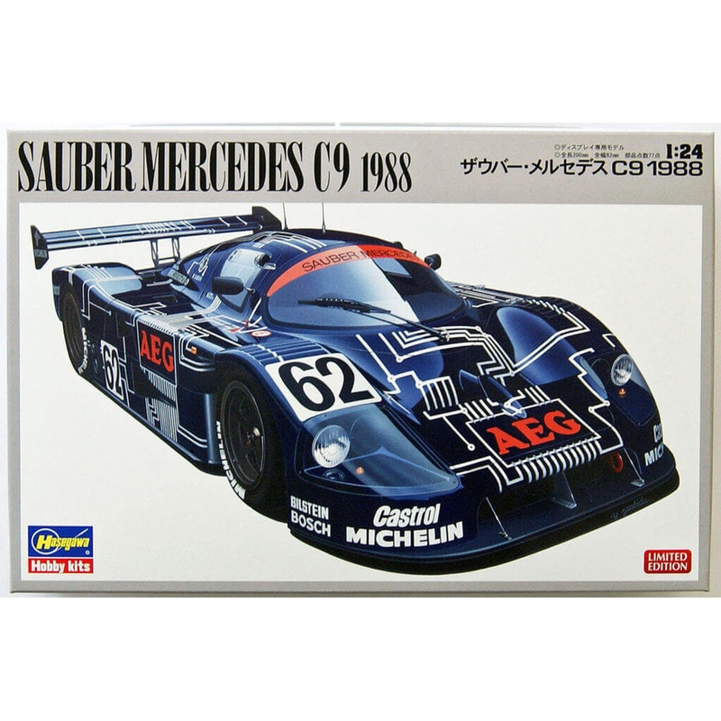 Hasegawa 20273 Sauber Mercedes C9 1988 Limited Edition 1/24 Scale Kit