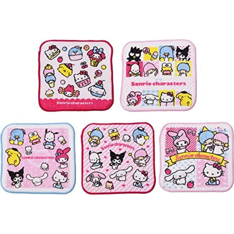 Marushin Sanrio Mini Towel Set of 5 Friends