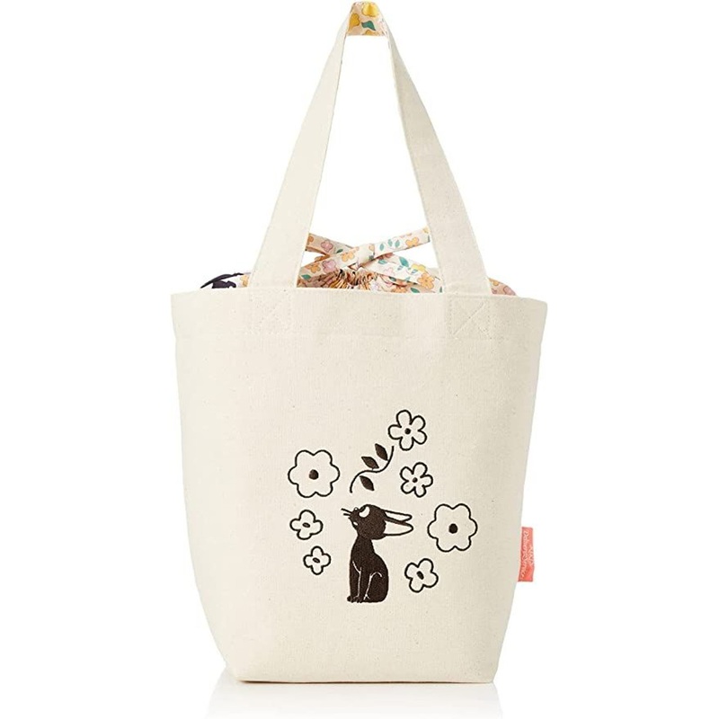 Marushin Studio Ghibli Botanical Drawstring Tote Bag Kiki’s Delivery Service Ivory
