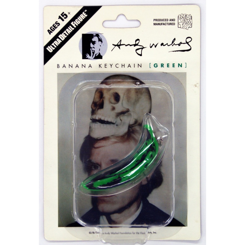 Medicom UDF-122 Ultra Detail Figure Andy Warhol BANANA KEYCHAIN Green