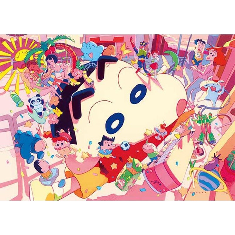 Appleone APP-KY2214 Jigsaw Puzzle Crayon Shin-chan 30th Anniversary Art (108 Pieces)