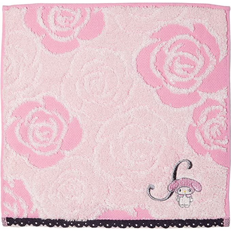 Marushin My Melody Mini Towel – Initial Rose My Melody (S)