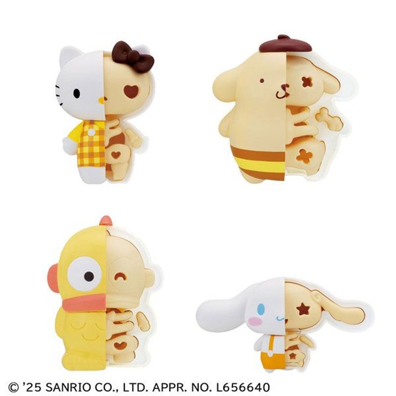 MegaHouse KAITAI Puzzle FANTASY Sanrio Characters Honey Candy Mix 4 Box (4pcs)