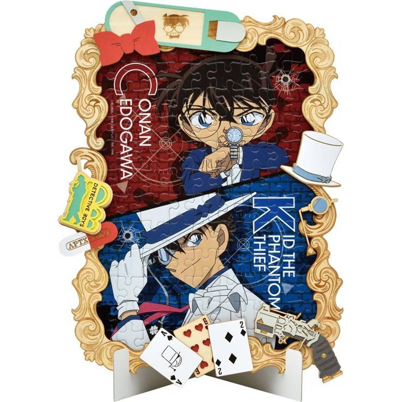 Ensky 108-DW03 Jigsaw Puzzle Detective Conan: Case Closed Conan & Kaito Kid (108 Pieces)