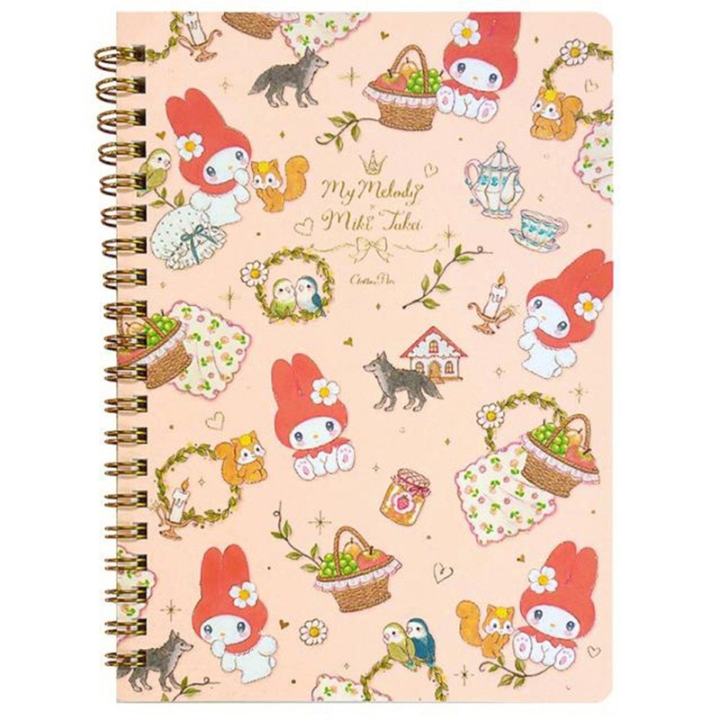 Miki Takei Sanrio B6 Ring Notebook My Melody Little Red