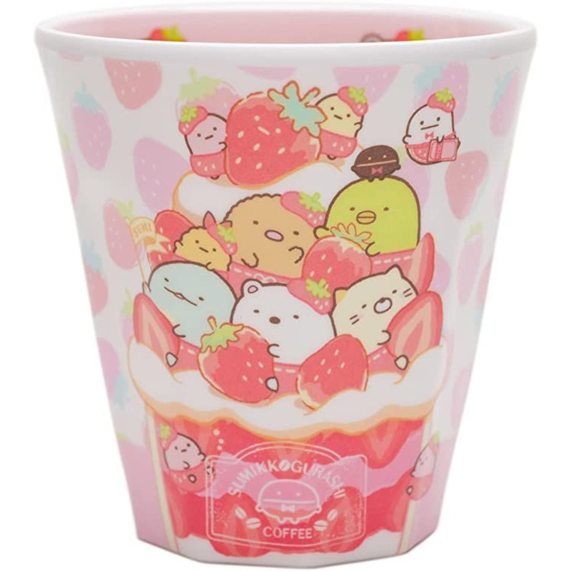 T’s Factory Sumikko Gurashi W Printed Melamine Cup Strawberry Fair